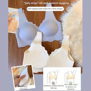 Xian Jin Honey női melltartó nylonból, lélegző, seamless dizájn, push-up kis mellhez, vékony formázó kosár, 3/4 kosár, fémrúd nélkül, fix dupla vállpánt, fő anyag 70–80% nylon, bélés Spandex 30–50%, vizuálisan csökkenti a nagy kebleket