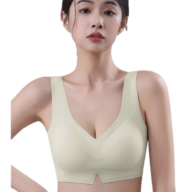 Bezšuvju krūšturis vestes stilā, bezvadu, push-up, 3/4 krūšu kauss