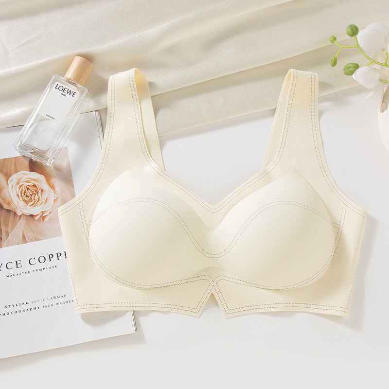 Bezšuvju krūšturis vestes stilā, bezvadu, push-up, 3/4 krūšu kauss