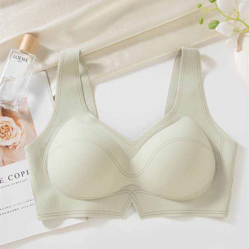 Bezšuvju krūšturis vestes stilā, bezvadu, push-up, 3/4 krūšu kauss