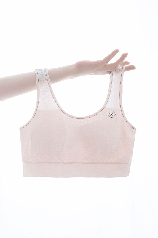 VesStyle jauniešu krūšturis ar fiksētām kaussēm, pilns kauss, plāns veidots kauss ar sūnu, elpojošs muguras dizains, viskozes audums 70-80%