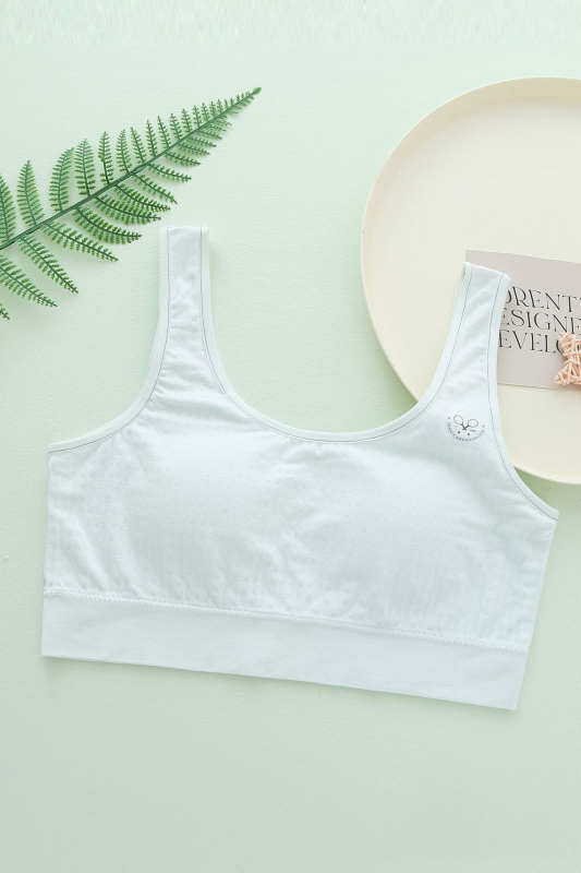 VesStyle jauniešu krūšturis ar fiksētām kaussēm, pilns kauss, plāns veidots kauss ar sūnu, elpojošs muguras dizains, viskozes audums 70-80%