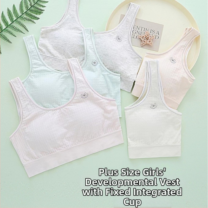 VesStyle jauniešu krūšturis ar fiksētām kaussēm, pilns kauss, plāns veidots kauss ar sūnu, elpojošs muguras dizains, viskozes audums 70-80%