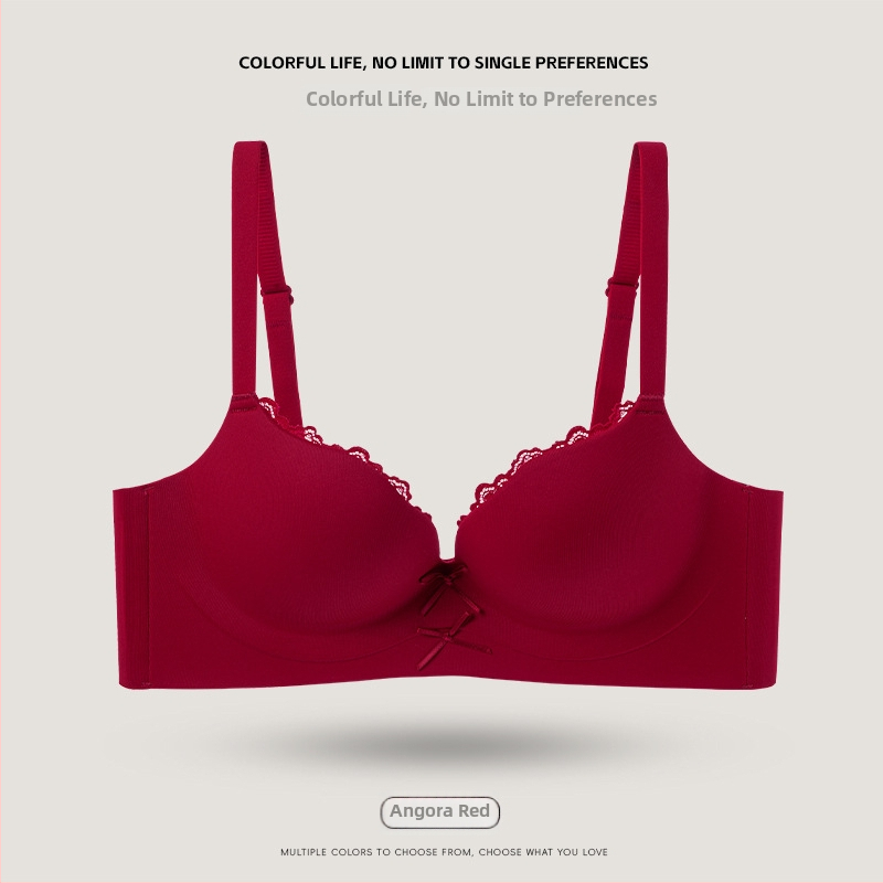 Varratlan melltartó kis mellemre, push-up hatás, 3/4 kosár, légáteresztő