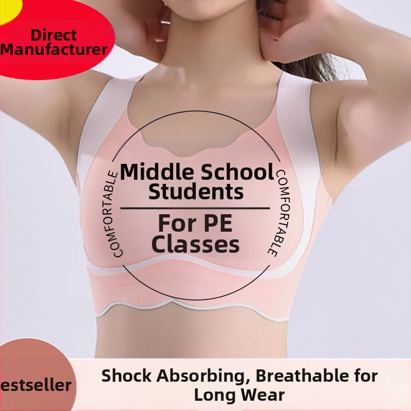 Meitenēm paredzēts sporta krūšturis-vests ar I formas muguras atbalstu, pilnas krūzes, formētas krūzes no kokvilnas, galvenais materiāls – nylon, elpojoša odere