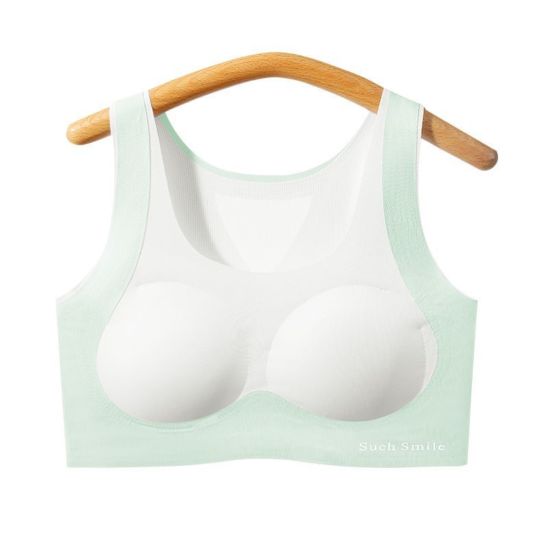 Pubertáskorú lányoknak szánt sportmelltartó (12–15 évesek), teljes kosár, vékony formázott kosár, Nylon alapanyag (70–80%), rögzített kettős pántok, légies és formázó