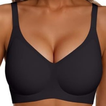 Vezeték nélküli Push-Up melltartó, pamutból, varrás nélküli, teljes fedés, racerback