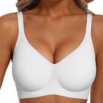 Vezeték nélküli Push-Up melltartó, pamutból, varrás nélküli, teljes fedés, racerback