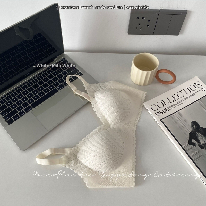 Franču mežģīņu push-up krūšturis mazam krūtīm, 3/4 kauss, plānas formētas kupas, galvenais materiāls neilons, odere spandex, fiksētas dubultās siksnas