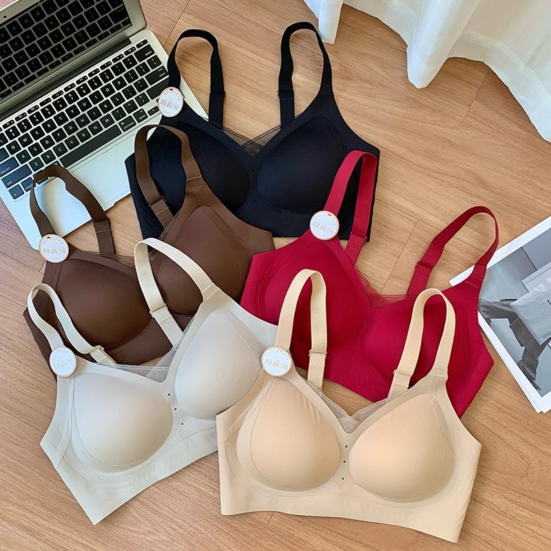 AJ03 Podizanje Boginje: Žensko donje rublje — Nude, nevidljivo, bezšivno, stražnje kopčanje, push-up čašice fiksirane