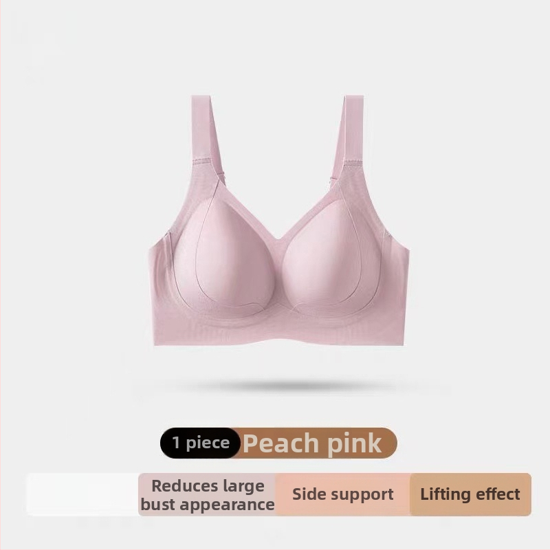 Láthatatlan, varrás nélküli melltartó, teljes kosár, vékony formázott pohárból készült párna, fő anyag nylon, bélésmodal, acélkeret nélkül, hátul négy sor kampó-zár