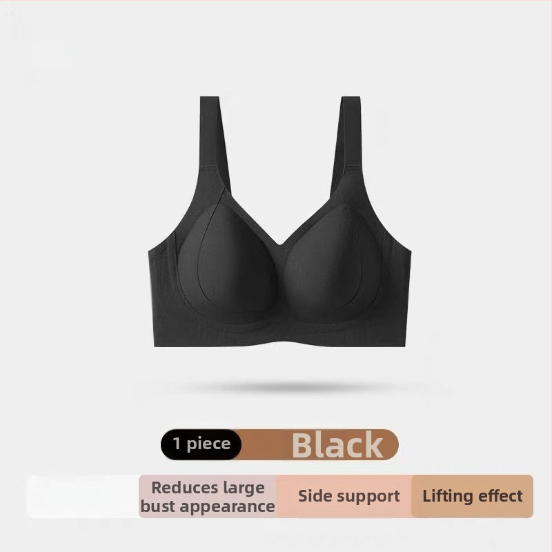 Láthatatlan, varrás nélküli melltartó, teljes kosár, vékony formázott pohárból készült párna, fő anyag nylon, bélésmodal, acélkeret nélkül, hátul négy sor kampó-zár