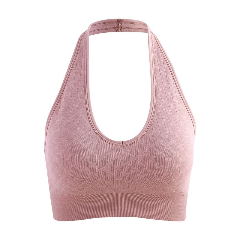 Joga top s umetkom za grudni koš (Materijal: Spandex/Lycra; Glavni materijal: Spandex 6,1%; Podstava: Nylon 93,9%; Košarica: 3/4, tanak kalup; Bezšivne šavovi: Da)