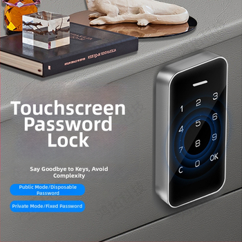 Biometriskā skapja slēdzene ar pirksta nospiedumu, ABS + metāla korpuss, modelis 605, piemērots garderobēm, skapjiem, skapiem un arhīva skapjiem, mūsdienīgs minimālisma dizains