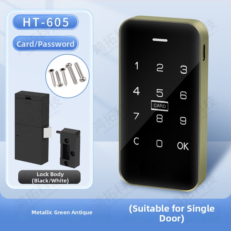 Biometriskā skapja slēdzene ar pirksta nospiedumu, ABS + metāla korpuss, modelis 605, piemērots garderobēm, skapjiem, skapiem un arhīva skapjiem, mūsdienīgs minimālisma dizains