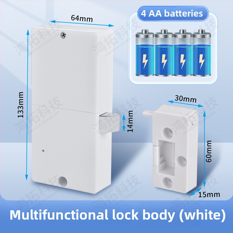 Biometriskā skapja slēdzene ar pirksta nospiedumu, ABS + metāla korpuss, modelis 605, piemērots garderobēm, skapjiem, skapiem un arhīva skapjiem, mūsdienīgs minimālisma dizains