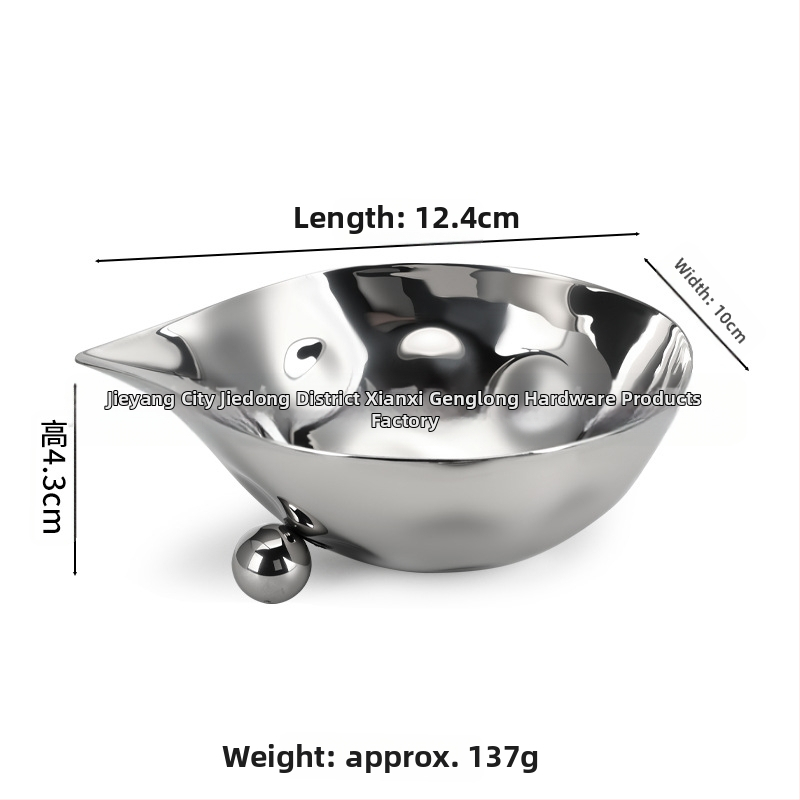 Чиния за плодове от неръждаема стомана – вълнообразна форма HWZ 2024 г.