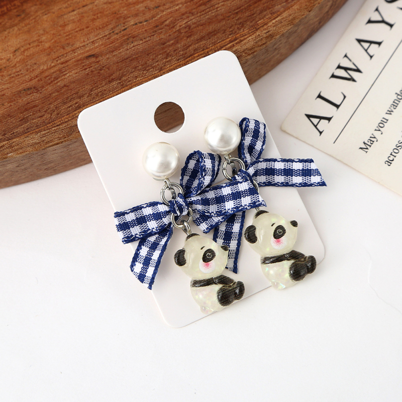 Vaikų ausų klipsai, animacinio stiliaus, plastikas/resinas, gyvūnų/zodiako forma, rankų darbo