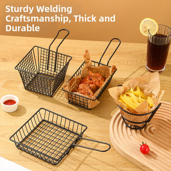 Стоманена кошница за пържени картофи и закуски – свеж и симпатичен стил, Bai Jun, категория плодова кошница, качествен продукт