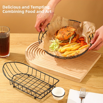 Стоманена кошница за пържени картофи и закуски – свеж и симпатичен стил, Bai Jun, категория плодова кошница, качествен продукт