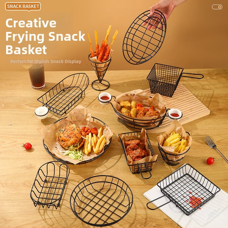 Стоманена кошница за пържени картофи и закуски – свеж и симпатичен стил, Bai Jun, категория плодова кошница, качествен продукт