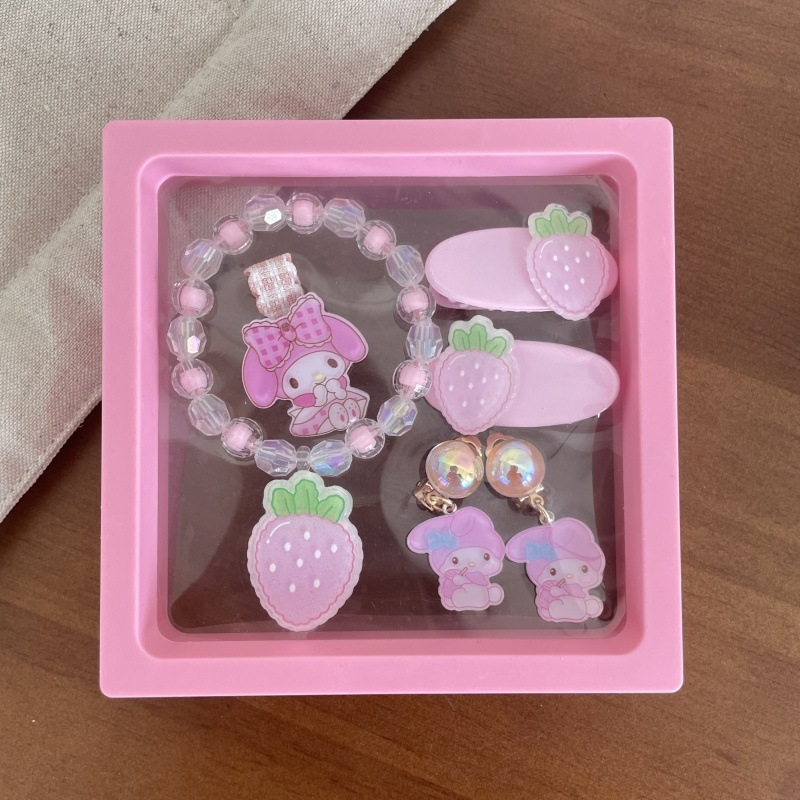 Детски акрилни клипчета за коса, ръчна изработка, форми плодове и сладолед, страничен клип, възможност за лого