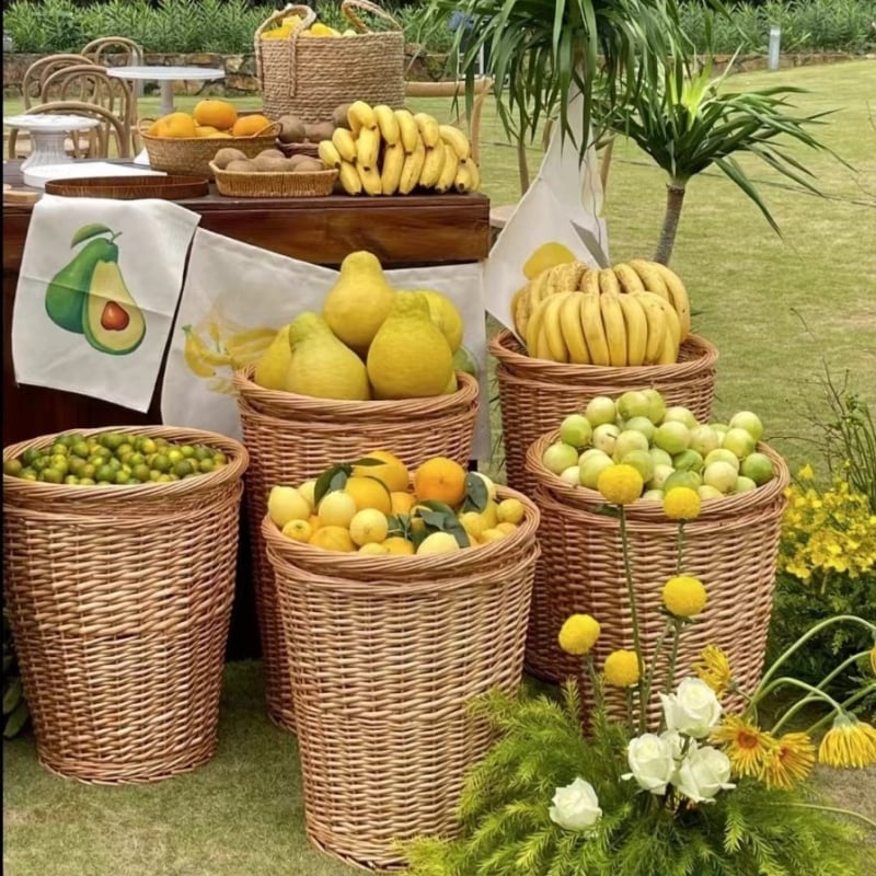 Καλάθι αποθήκευσης από ιτιά και άχυρο, μοντέλο 001, μοντέρνο μινιμαλιστικό στυλ, Liu yijiaju