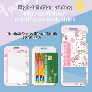 Školska kartica držač s izvlačnim naramdžom za učenike osnovne škole — Marka Looking for a bear, Materijal Plastika, Stil Kreativni Trend