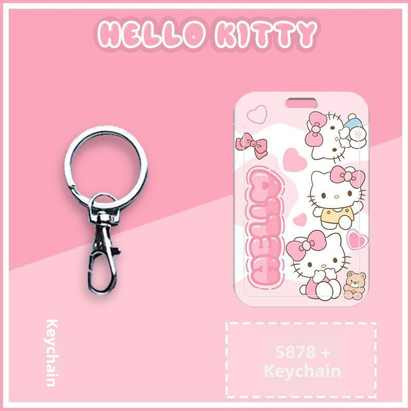 Školska kartica držač s izvlačnim naramdžom za učenike osnovne škole — Marka Looking for a bear, Materijal Plastika, Stil Kreativni Trend