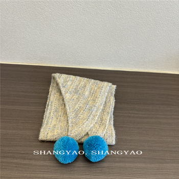 Dječji vuneni trokutasti šal, unisex, warp-knit, zimska toplina