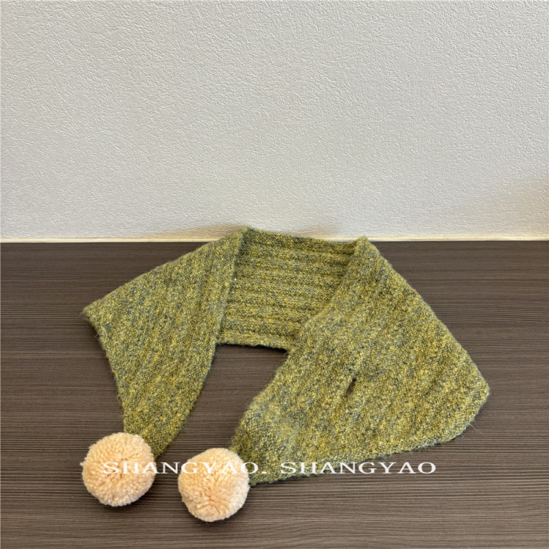 Dječji vuneni trokutasti šal, unisex, warp-knit, zimska toplina
