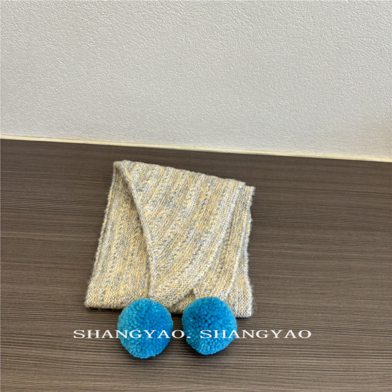 Dječji vuneni trokutasti šal, unisex, warp-knit, zimska toplina