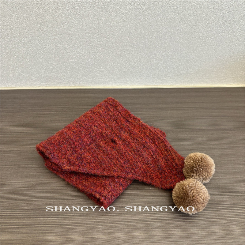 Dječji vuneni trokutasti šal, unisex, warp-knit, zimska toplina