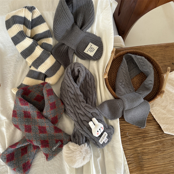 Κασκόλ unisex από βαμβακι για τον χειμώνα, φλοράλ σχέδιο, ζεστασιά, προσαρμογή