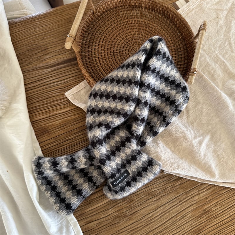 Κασκόλ unisex από βαμβακι για τον χειμώνα, φλοράλ σχέδιο, ζεστασιά, προσαρμογή