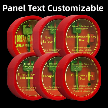 Ātrās evakuācijas durvīm un logiem atslēgu kastīte (ABS materiāls, modelis Default wde938vz7suy1pzj1l3b, piemērots birojam, slēdzenes stieņa biezums 111 mm)