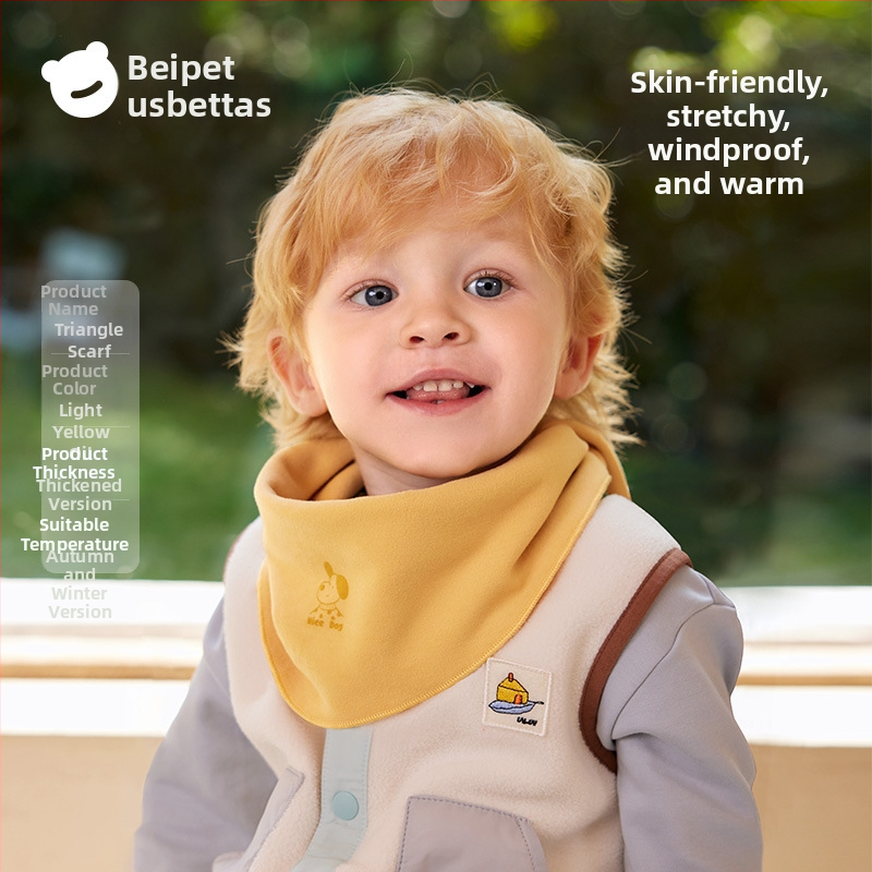 Belleptide Παιδικός Τρίγωνος Φουλάρι – Ζεστός, Φθινοπωρινή Πλέξη, Βισκόζη 31–50%, Απλό Πλεκτό