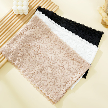 Mežģīņu bezramžu trubveida augšdaļa, elpojoša, nemanāma aizmugure, ultraplānas formētas krūšu formas, pilns krūšu uzbūves