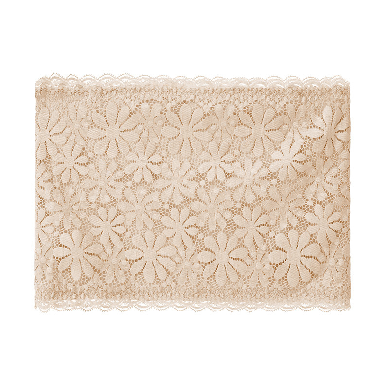 Mežģīņu bezramžu trubveida augšdaļa, elpojoša, nemanāma aizmugure, ultraplānas formētas krūšu formas, pilns krūšu uzbūves