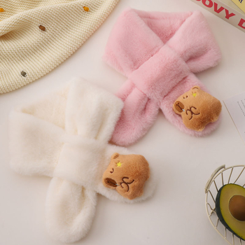 Παιδικό κασκόλ, Unisex, Πολυεστέρας, Warp-πλεκτό, Μονόχρωμο μοτίβο, Κρατά ζεστά το σώμα σας το φθινόπωρο και το χειμώνα