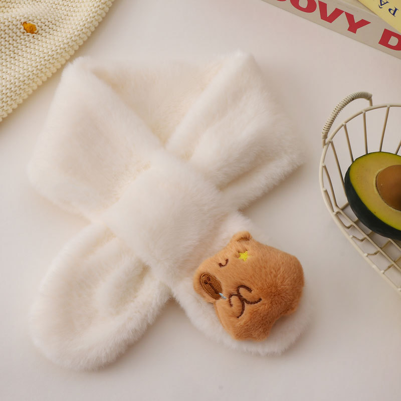 Παιδικό κασκόλ, Unisex, Πολυεστέρας, Warp-πλεκτό, Μονόχρωμο μοτίβο, Κρατά ζεστά το σώμα σας το φθινόπωρο και το χειμώνα