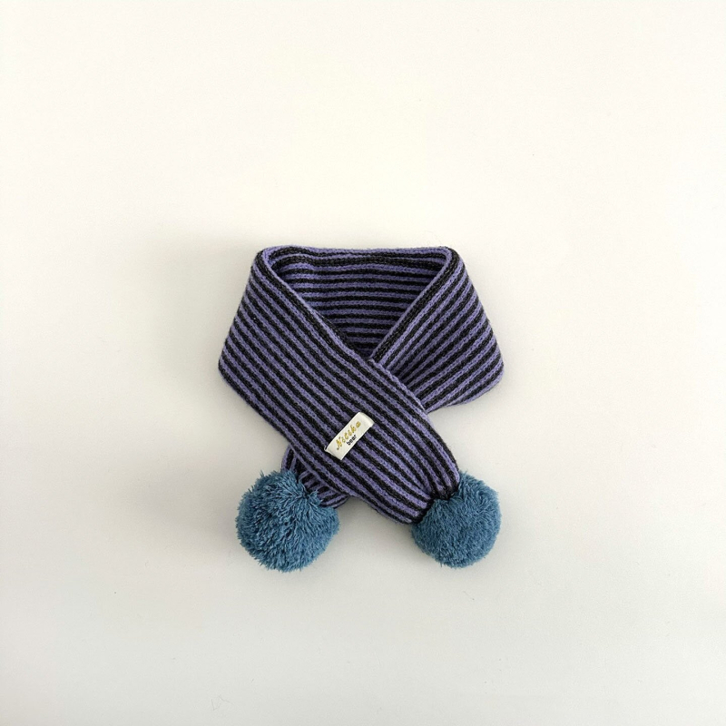 Παιδικός κασκόλ, χειμερινό, unisex, ριγέ, ορθογώνιο σχήμα