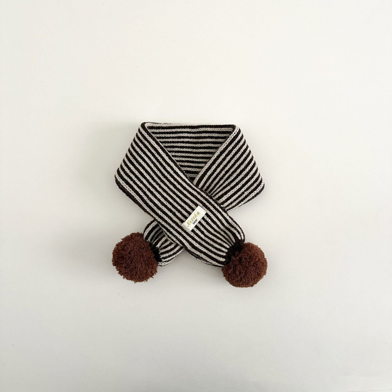 Παιδικός κασκόλ, χειμερινό, unisex, ριγέ, ορθογώνιο σχήμα