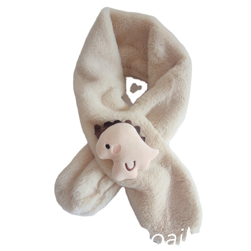 Unisex φουλάρι από plush για φθινοπώρο και χειμώνα, μονοχρωματικό σχέδιο, warp-knitted ύφασμα, ζεστό