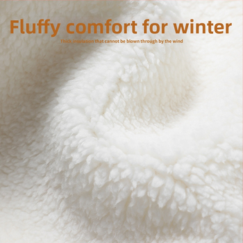 Интегрирана зимна шапка с протектор за шията, ветроустойчива и топла — полиестер над 96%, куполна горна част, за възраст над 10 години