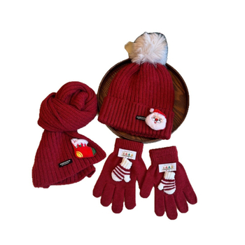 Детска зимна плетена шапка с купол и козирка, топла и ветроустойчива, вълнена смес с акрил 71-80%