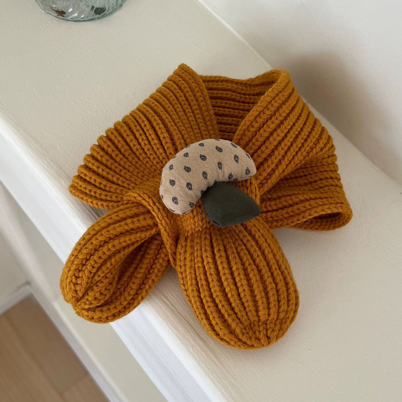 Unisex βρεφικό πλεκτό φουλάρι για φθινόπωρο και χειμώνα