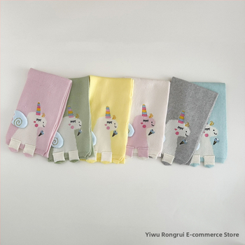 Παιδικό φουλάρι με μονόχρωμο σχέδιο – βαμβάκι, πλέξη warp, διατηρεί ζεστασιά, φθινοπωρινό–χειμερινό