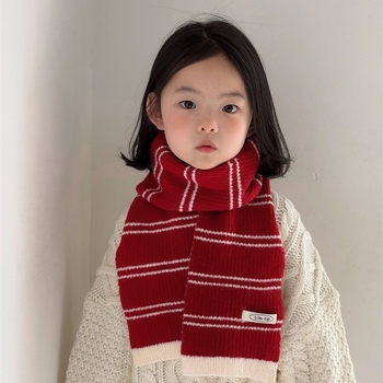 Κασκόλ unisex με ρίγες, ακρυλικό, μακρύ μήκος, μακρύ σχήμα, χειμώνας