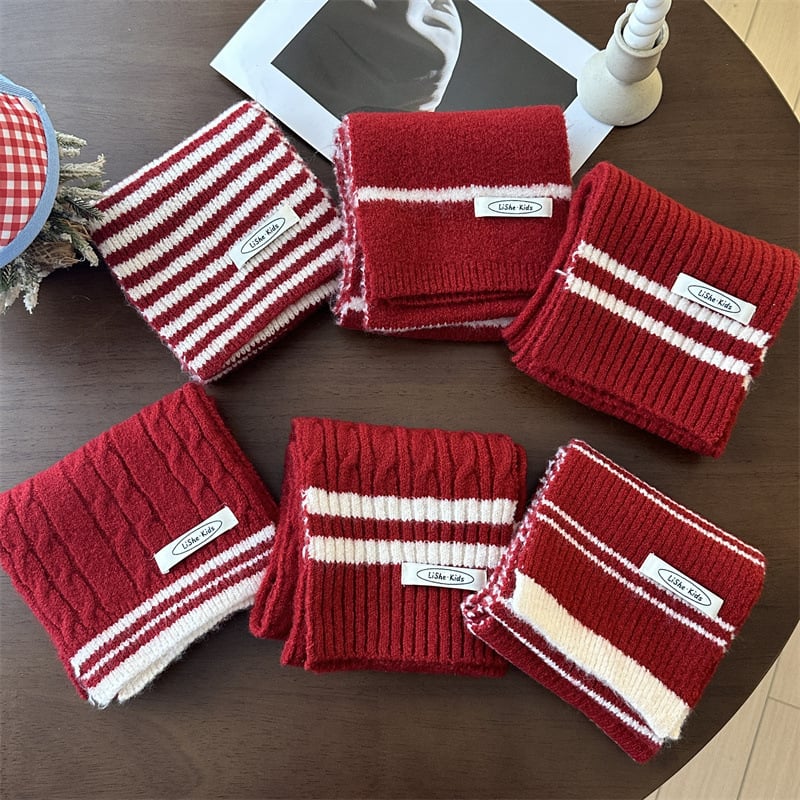 Κασκόλ unisex με ρίγες, ακρυλικό, μακρύ μήκος, μακρύ σχήμα, χειμώνας